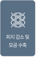 피지 감소 및 모공 수축